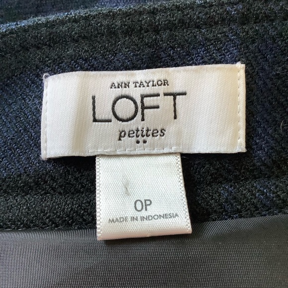 Ann Taylor Loft Petites Wool Blend Skirt Size 0P 0 Petite Lined - Picture 3 of 8